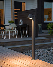 Pylväsvalaisin Konstsmide Trieste Spot antrasiitti GU10