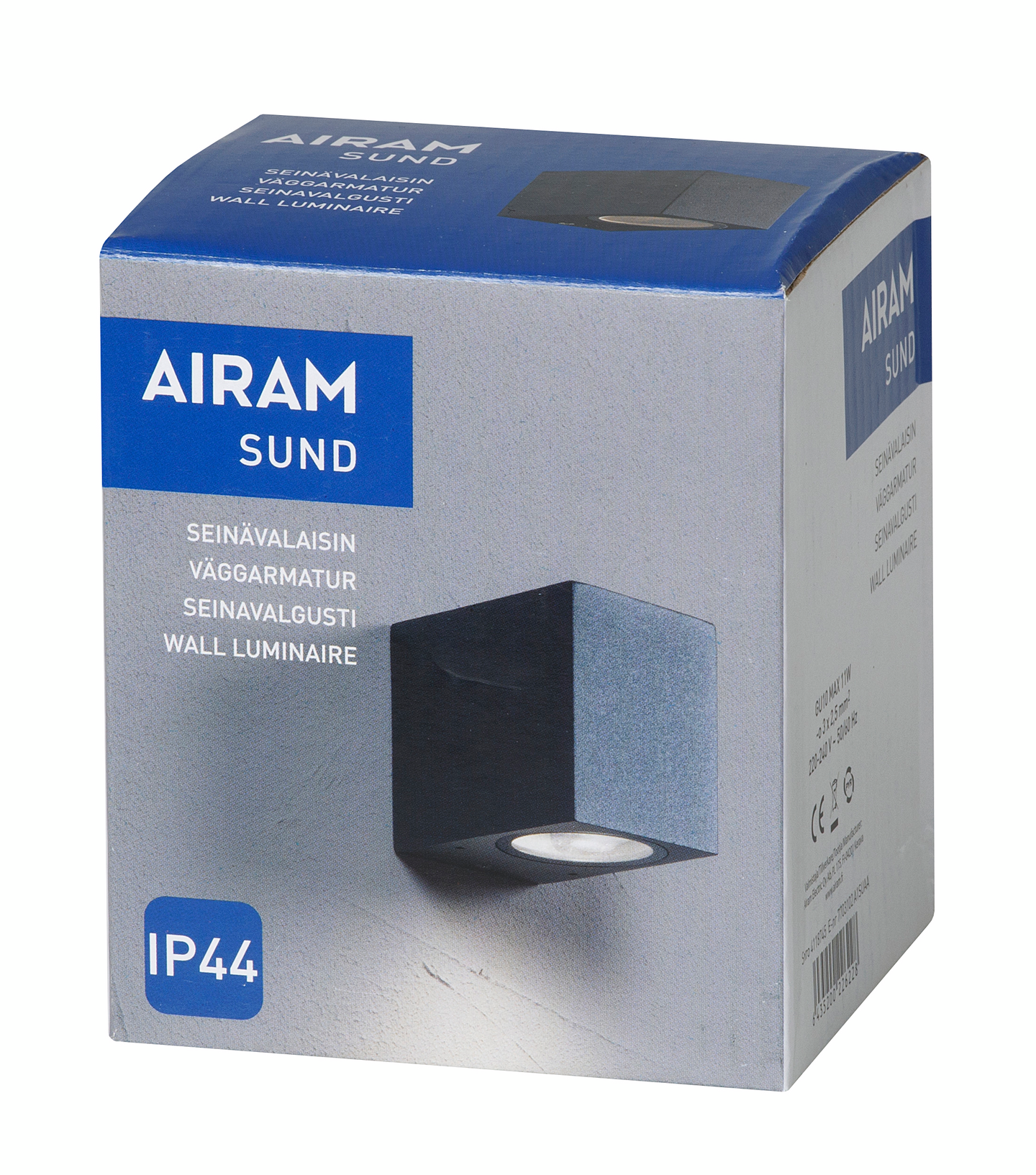 Seinävalaisin Airam Sund GU10 antrasiitti