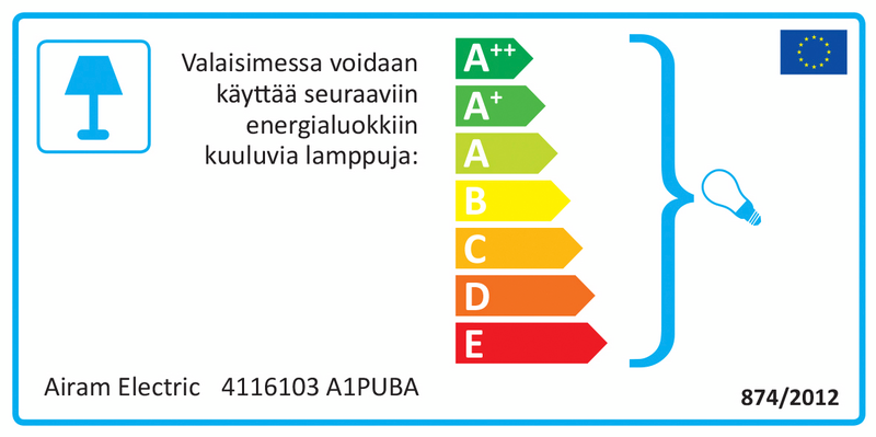 Seinävalaisin Airam Park S harmaa