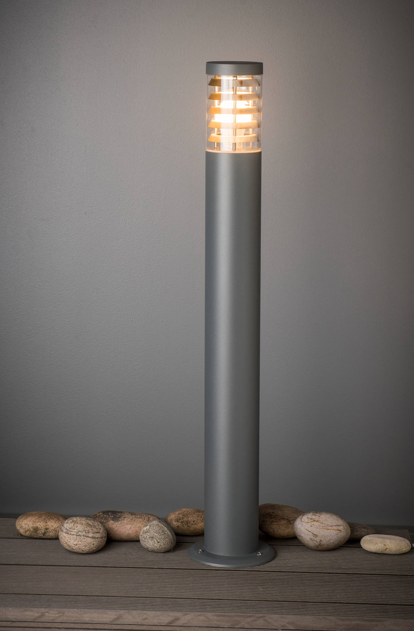 Pylväsvalaisin Airam Park P harmaa