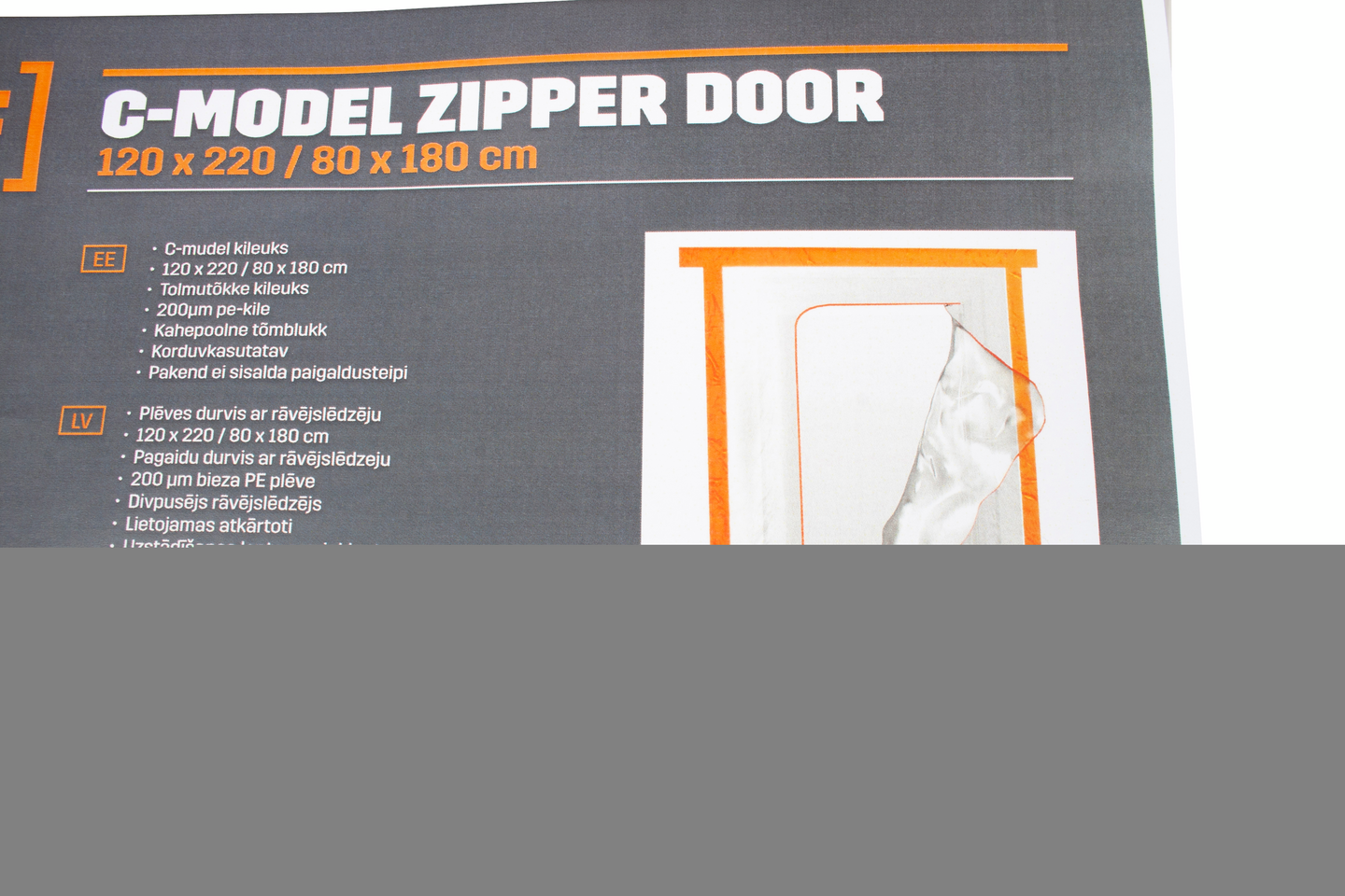 Vetoketjuovi PROF C 120x220 ovi 80x180cm