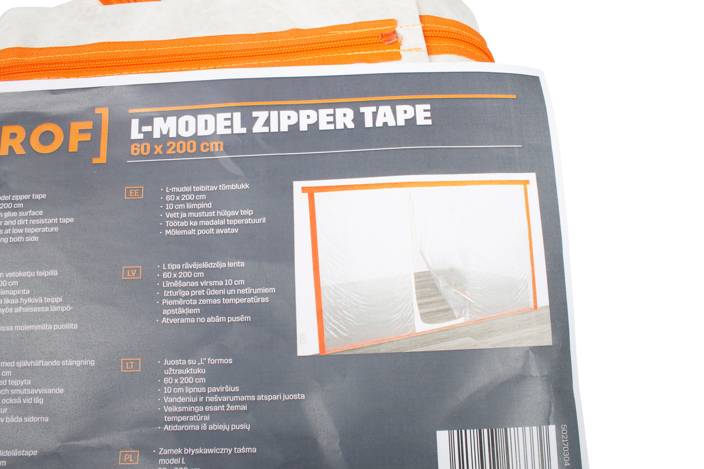 Vetoketju PROF teipillä L-malli 0,6x2m