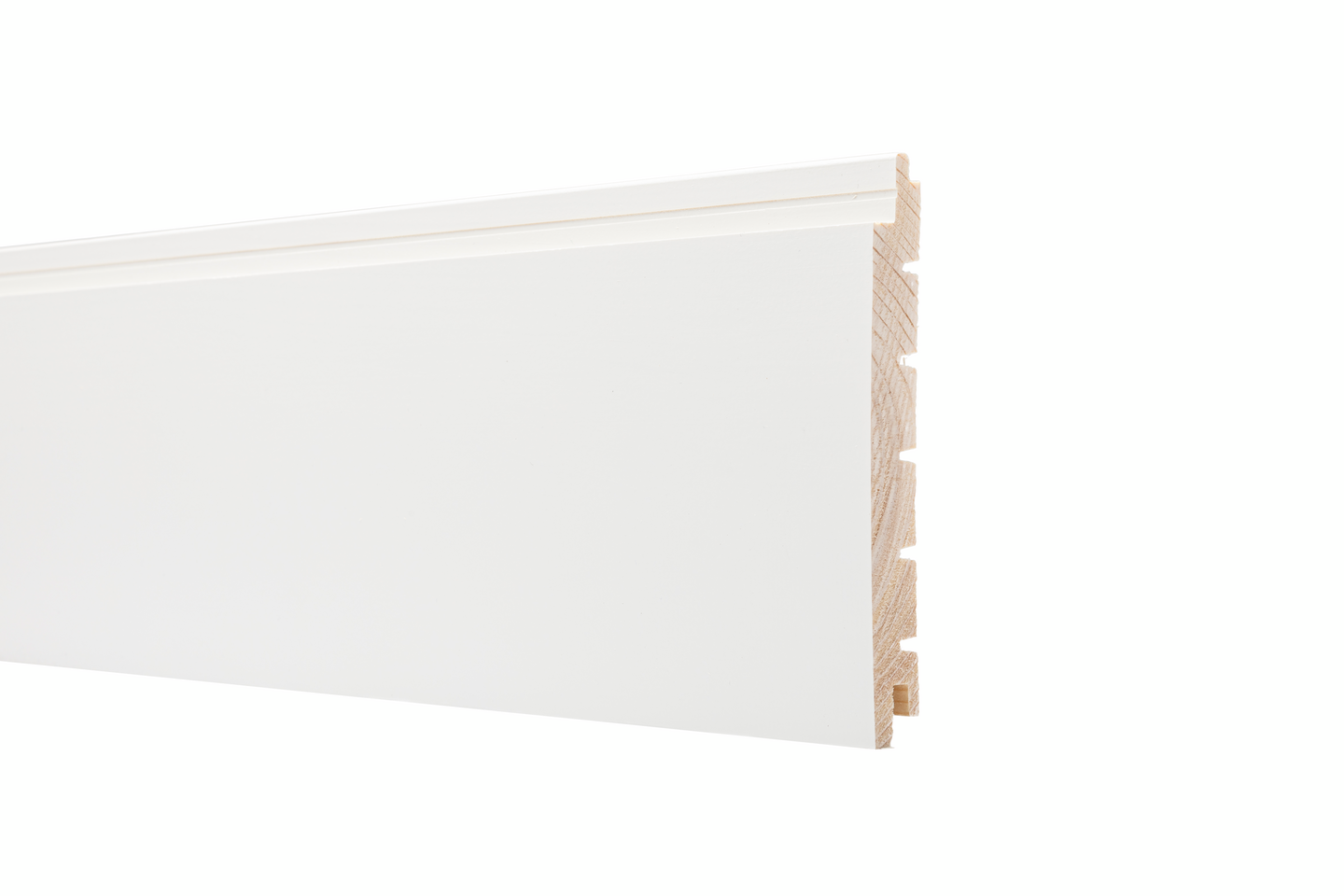 Sisustuspaneeli Cello 15x144x3170mm STS3 piilopontti valkoinen 5kpl 2,06m²