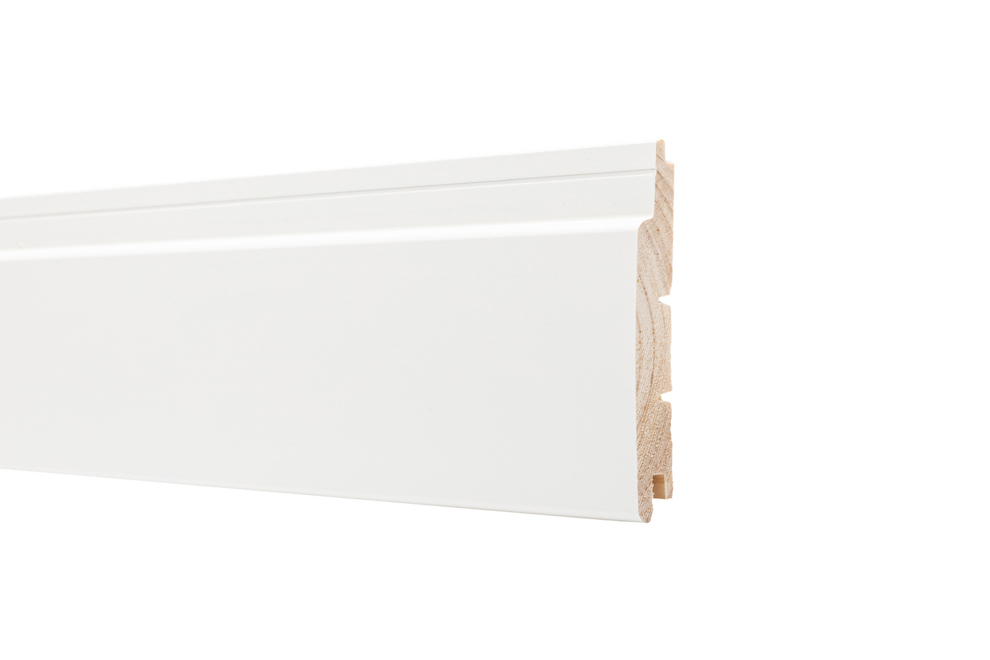 Sisustuspaneeli Cello 15x144x2370mm STS3 piilopontti valkoinen 5kpl 1,54m3