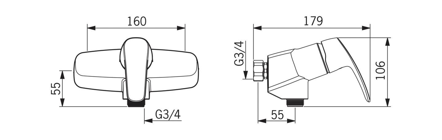 Suihkuhana Oras 1054 3/4 Safira