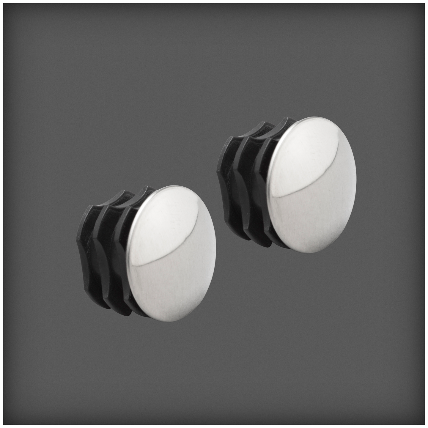 Päätytulppa Elfa vaatetankoon kiiltävä teräs 2kpl 623903