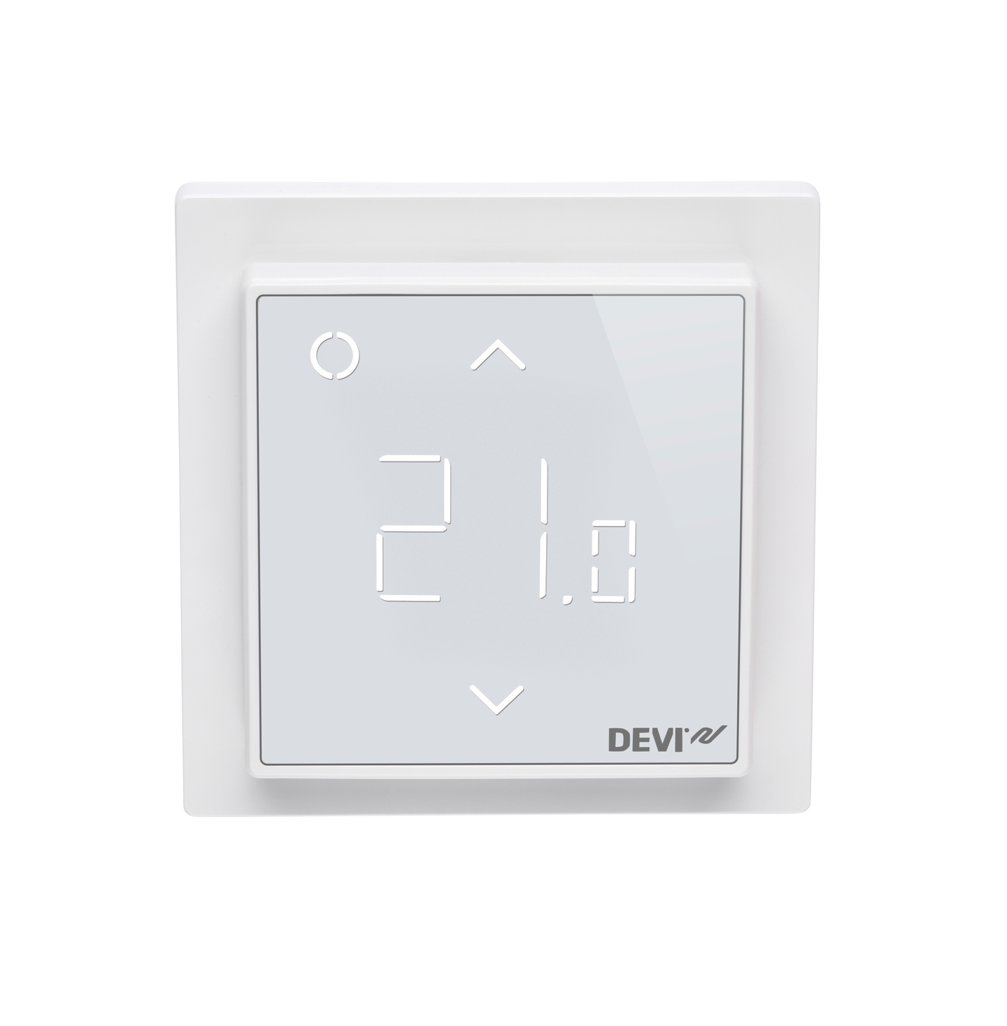 Yhdistelmätermostaatti Devi DEVIreg Smart Polar White