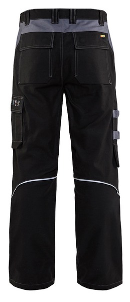 Housut Blåkläder 156115169994 palosuojattu musta/harmaa