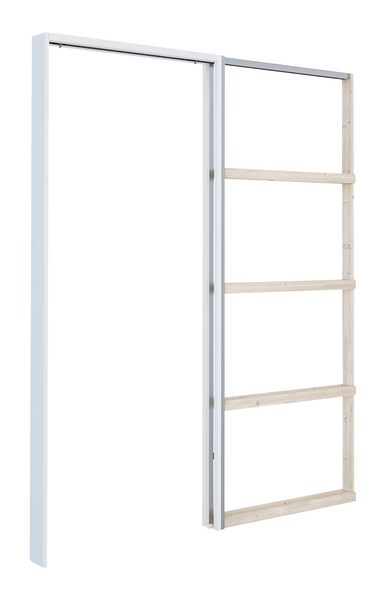 KARM POCKET SKJUTDÖRR 95MM 8X21 VIT ENKELGIPS