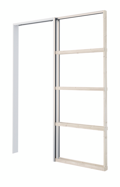 KARM POCKET SKJUTDÖRR 95MM 8X21 VIT ENKELGIPS