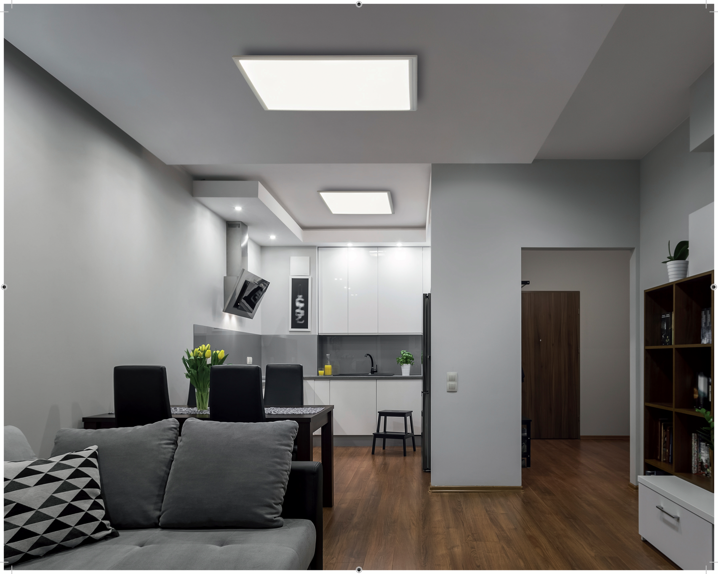 Paneelivalaisin EGLO Salobrena led 45x45cm valkoinen