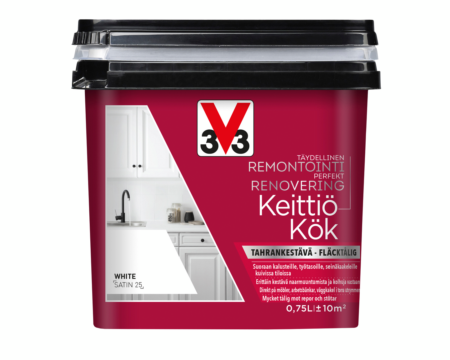 V33 Remontointimaali keittiö 750ml White
