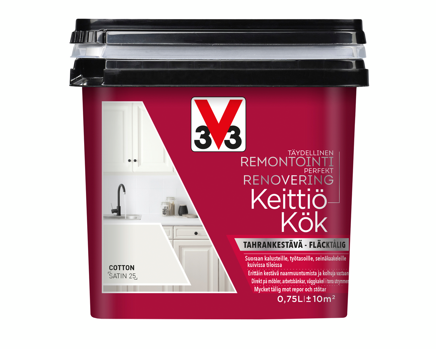 V33 Remontointimaali keittiö 750ml Cotton