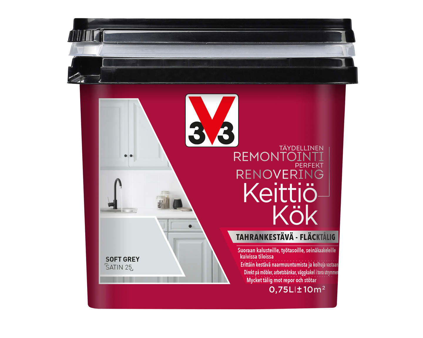 V33 Remontointimaali keittiö 750ml Soft Grey