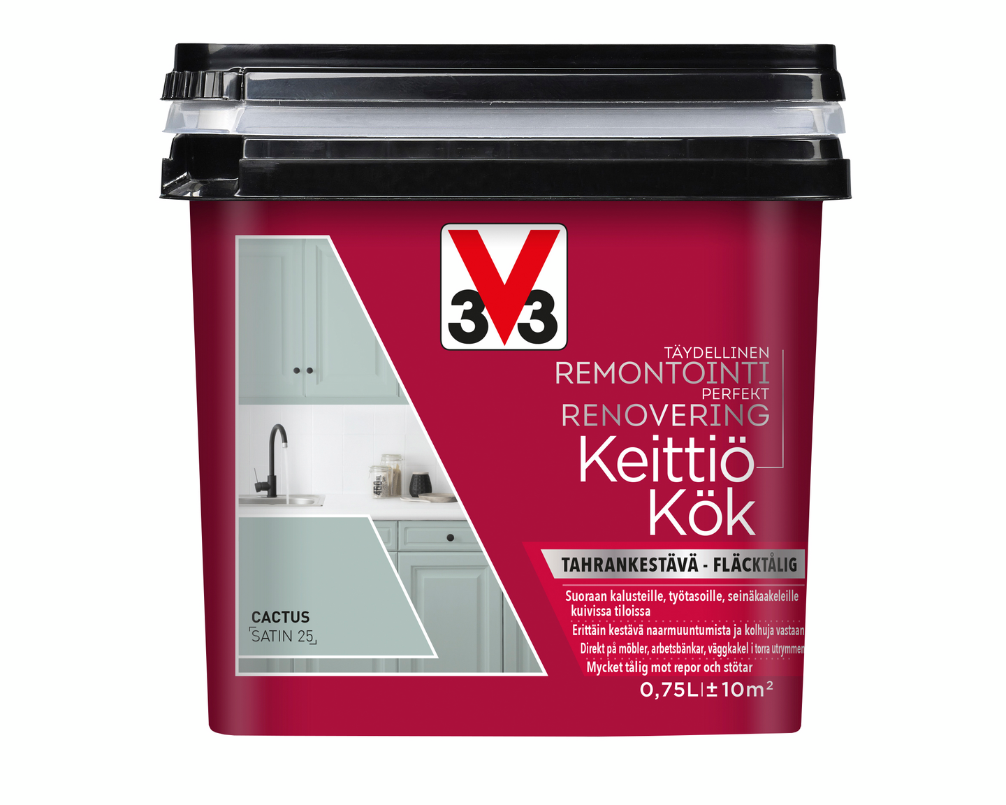 V33 Remontointimaali keittiö 750ml Cactus