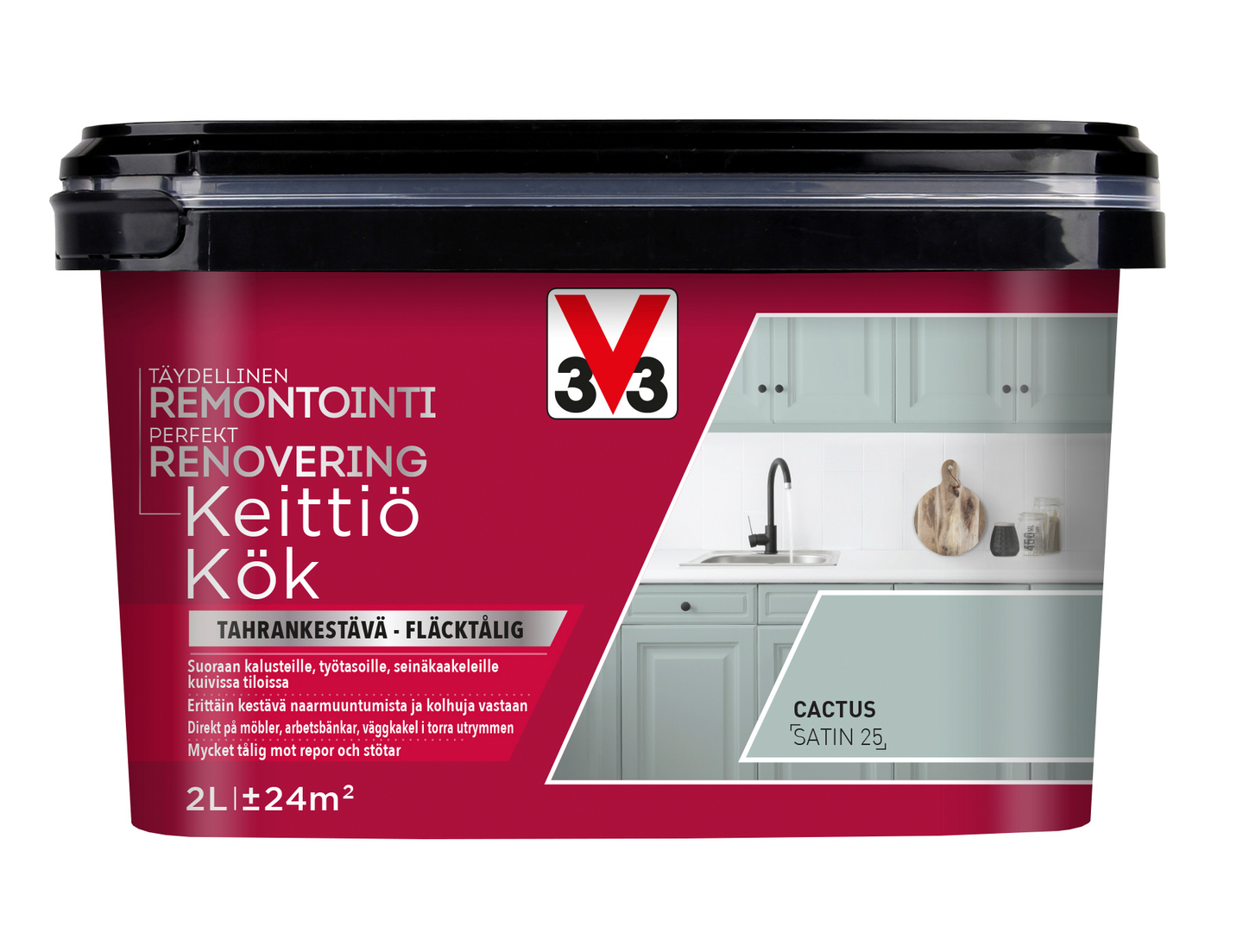 V33 Remontointimaali keittiö 2l Cactus