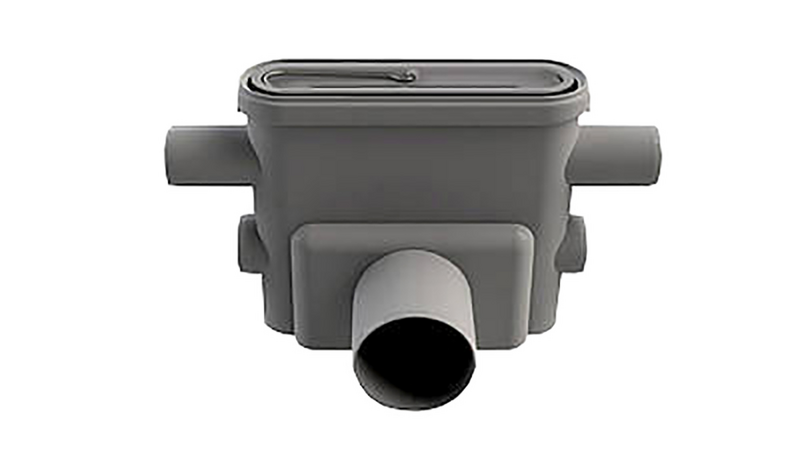 Vaakakaivo Unidrain 1423 75mm 2x40mm sivuliitoksella