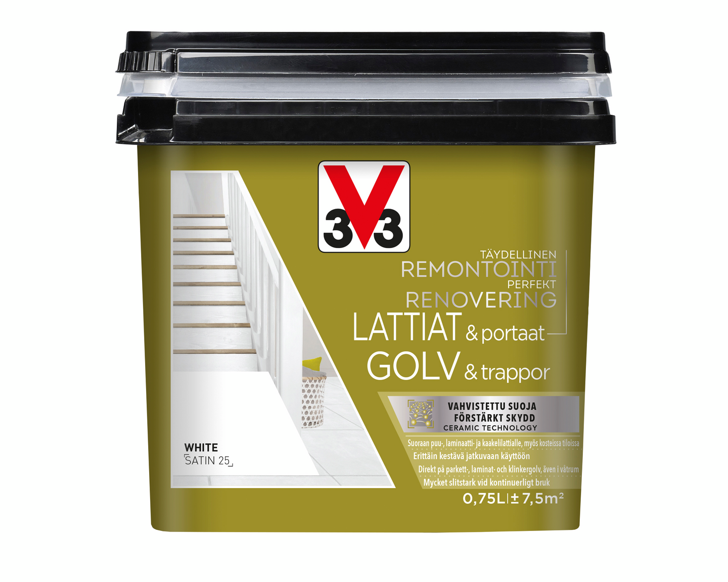 V33 Remontointimaali lattiat ja portaat 750ml White