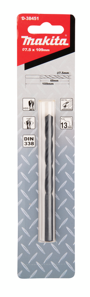 Metalliporanterä Makita HSS-R 7,50x75mm