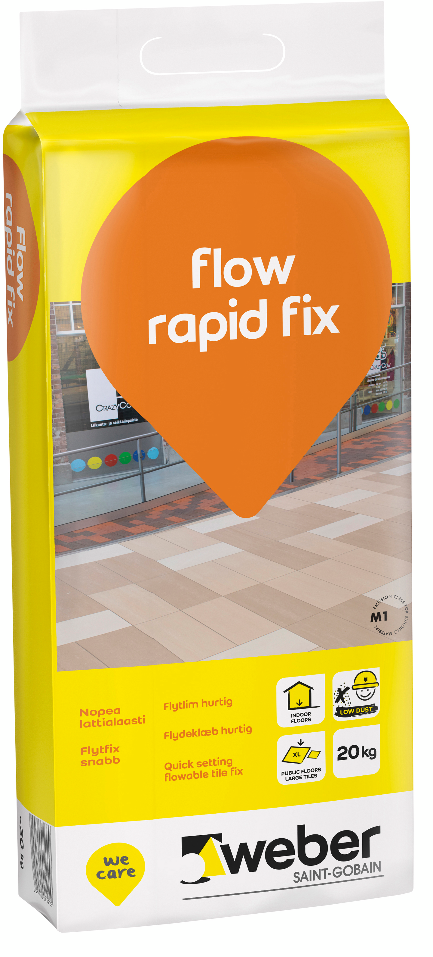 Lattialaasti Weber Flow Rapid Fix 20kg