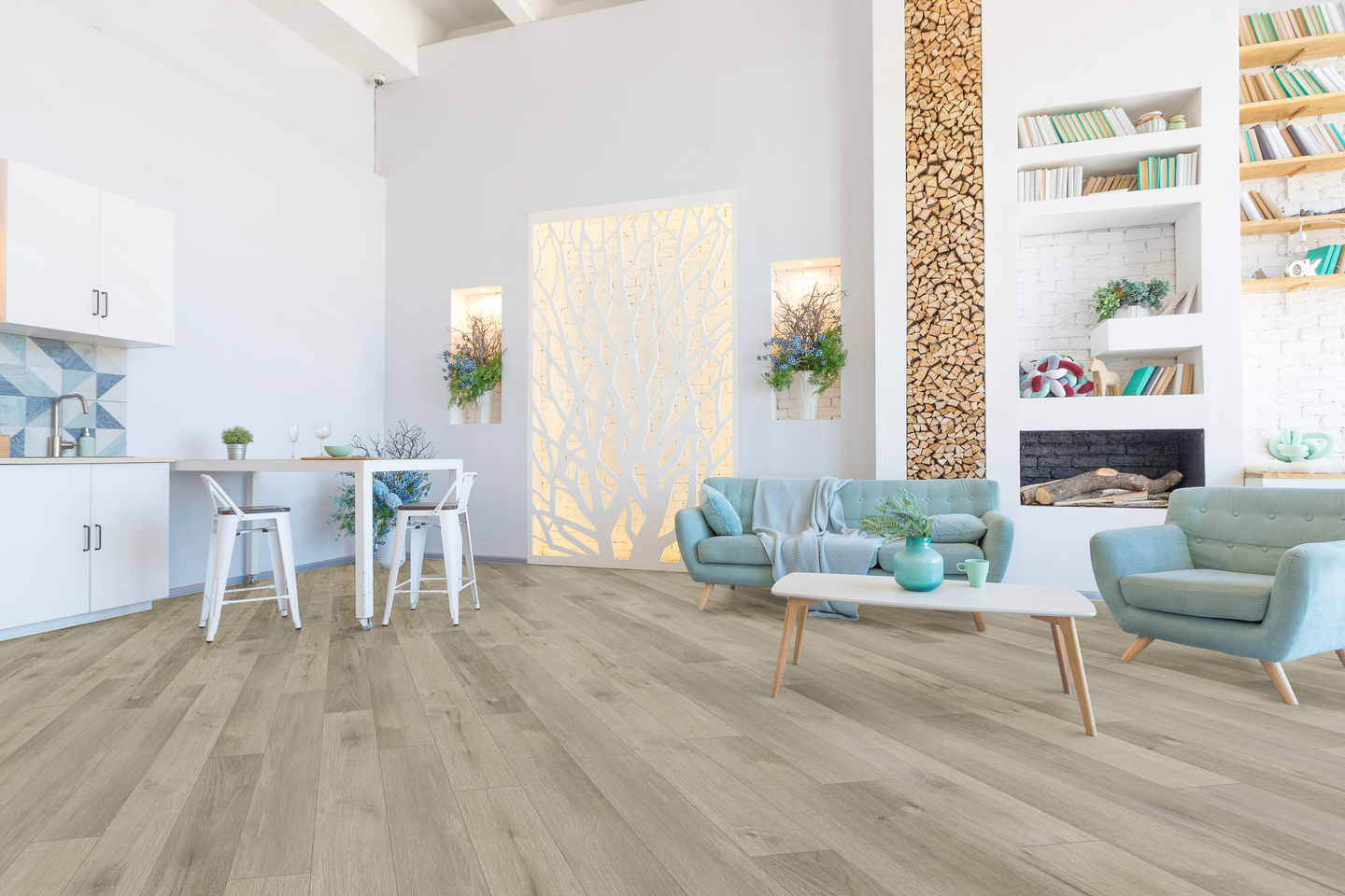 Vinyylilankku Goodiy Chloe vanilja 1636IB KL32 2,348m²