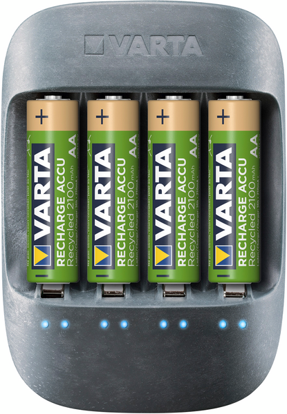 Laturi VARTA Eco+4xAA 2100MAH Recycled akkuparistot