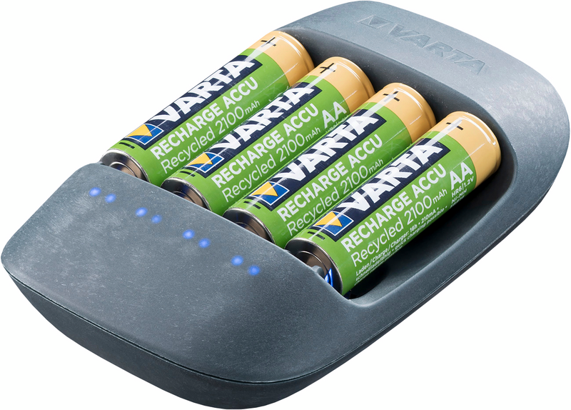 Laturi VARTA Eco+4xAA 2100MAH Recycled akkuparistot