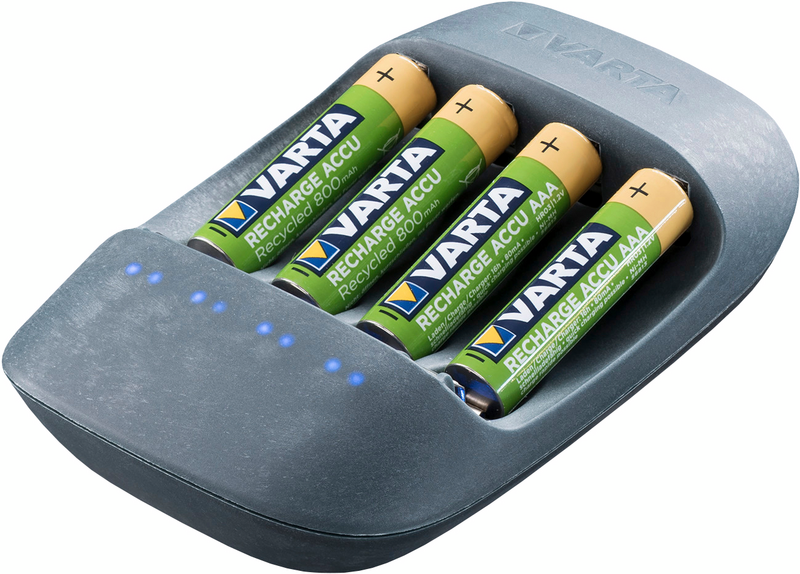 Laturi VARTA Eco+4xAA 2100MAH Recycled akkuparistot