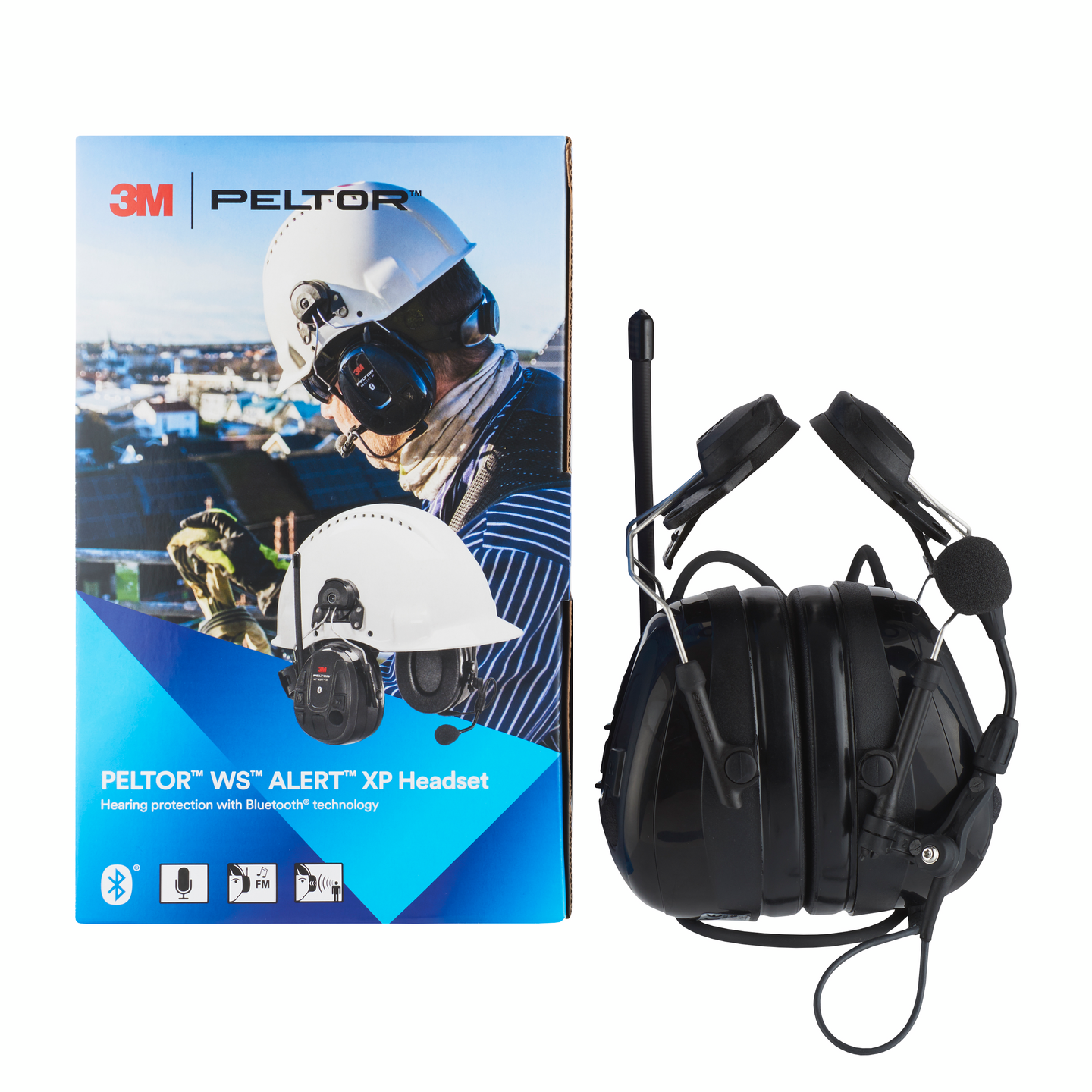 Kuulosuojaimet 3M PELTOR WS Alert XP Bluetooth radio kypäräkiinnitys