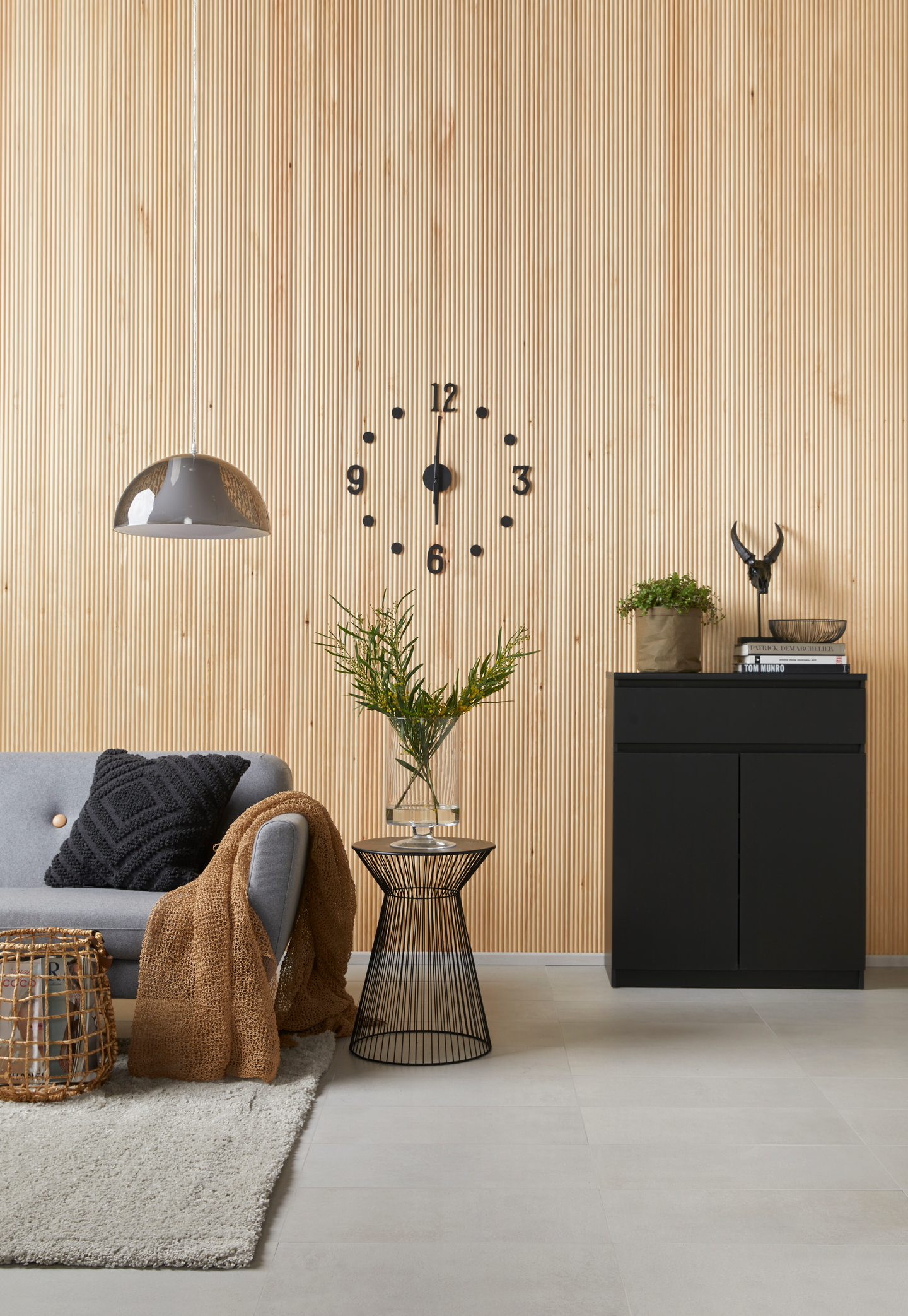 Riippuvalaisin Cello Silence 400mm 40W E27 savunharmaa