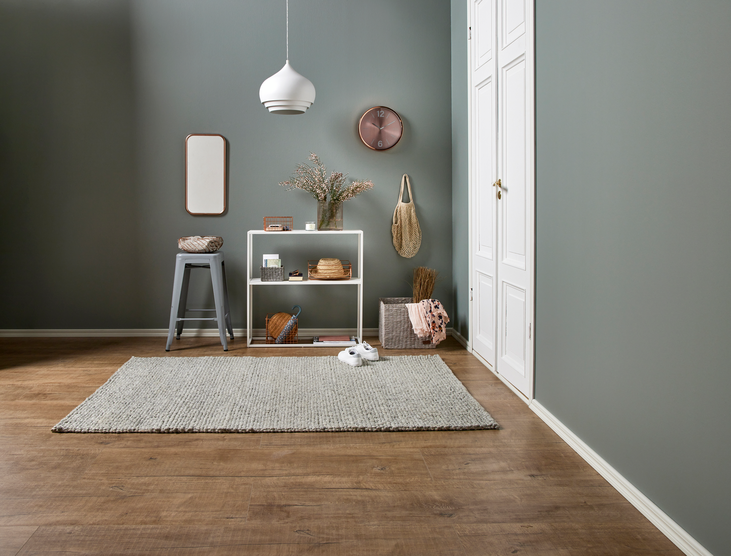 Villamatto Cello Pompula 140x200cm harmaa