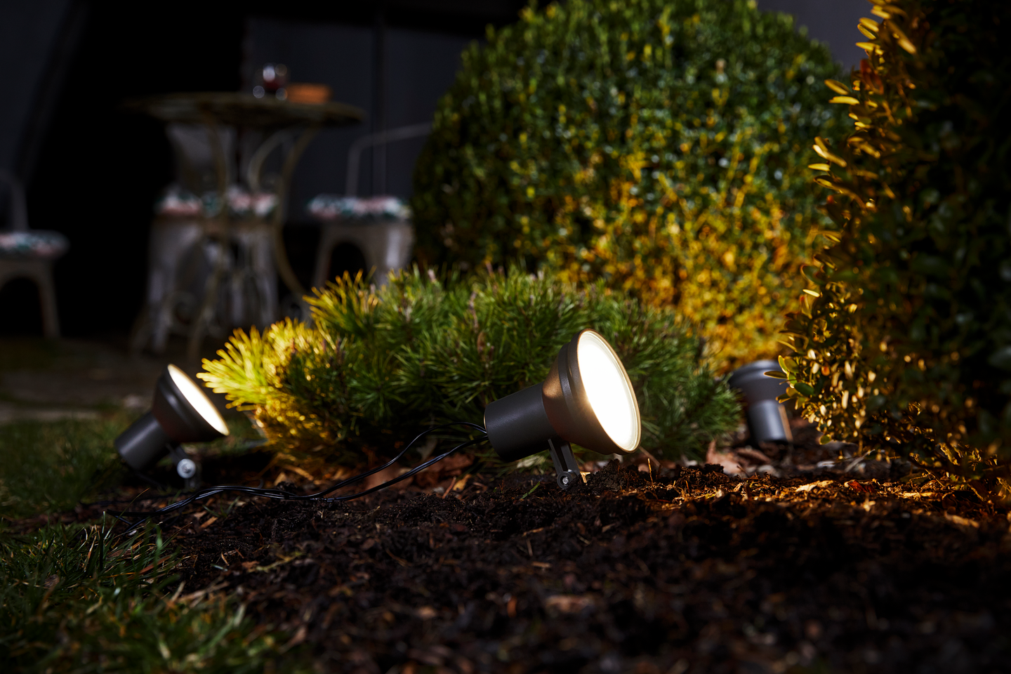 Ulkovalaisin Osram Endura Garden Spot 4-osainen