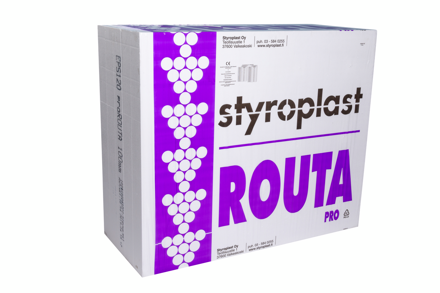 Eristyslevy Styroplast EPS 120 pro Routa 50x1200x1000 12m²