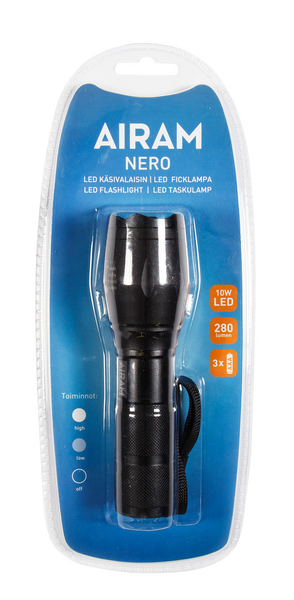 Taskulamppu Airam Nero 10W 280lm