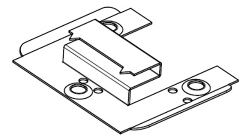 Paneelikiinnike Cello 3D-paneelille