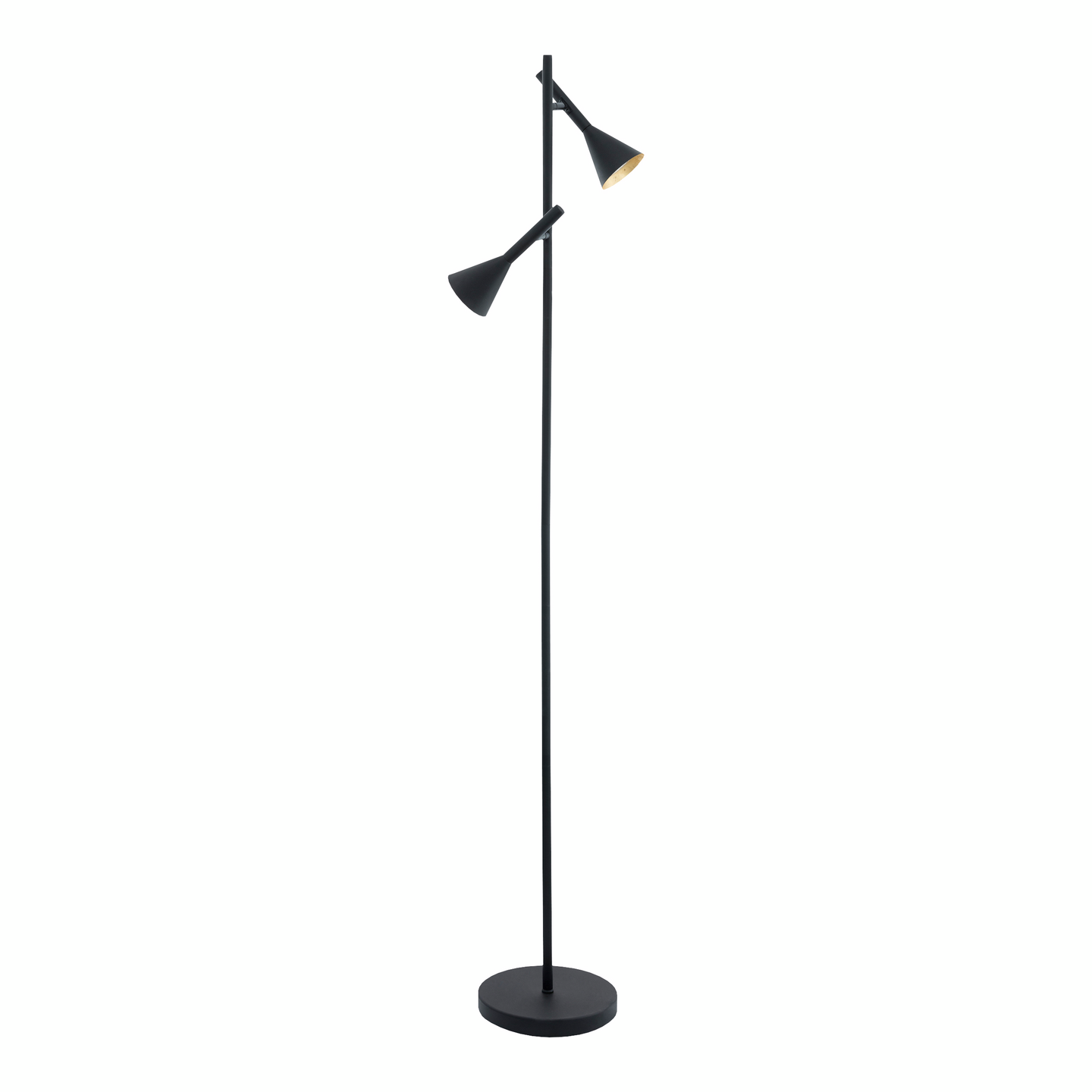 Lattiavalaisin EGLO Cortaderas musta/kulta