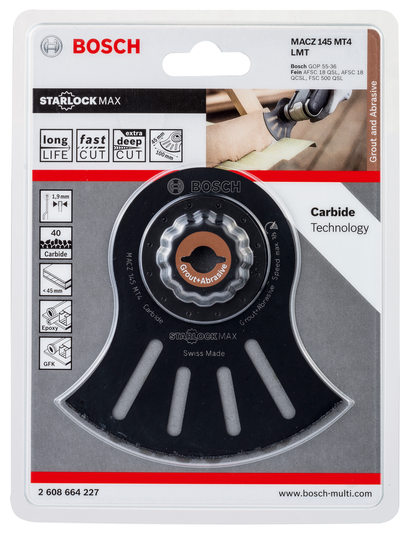 Sahanterä Bosch MACZ 145 MT4 HM 145mm Starlock Max