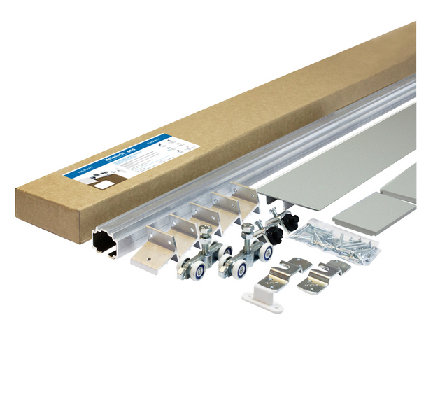 Liukuovikiskosetti Helaform peitelevyllä 655/2100mm/harmaa