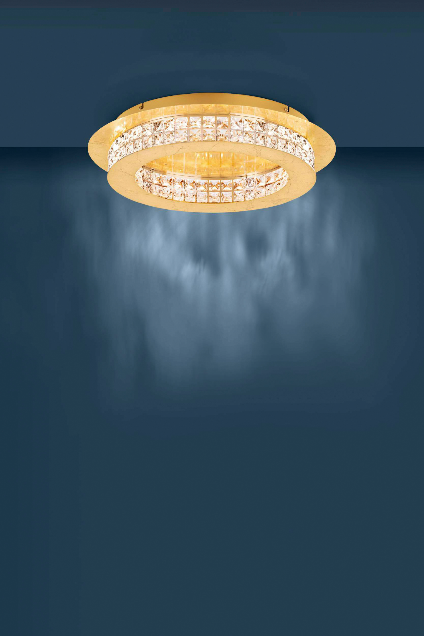 Plafondi EGLO Principe kristalli 50cm kulta