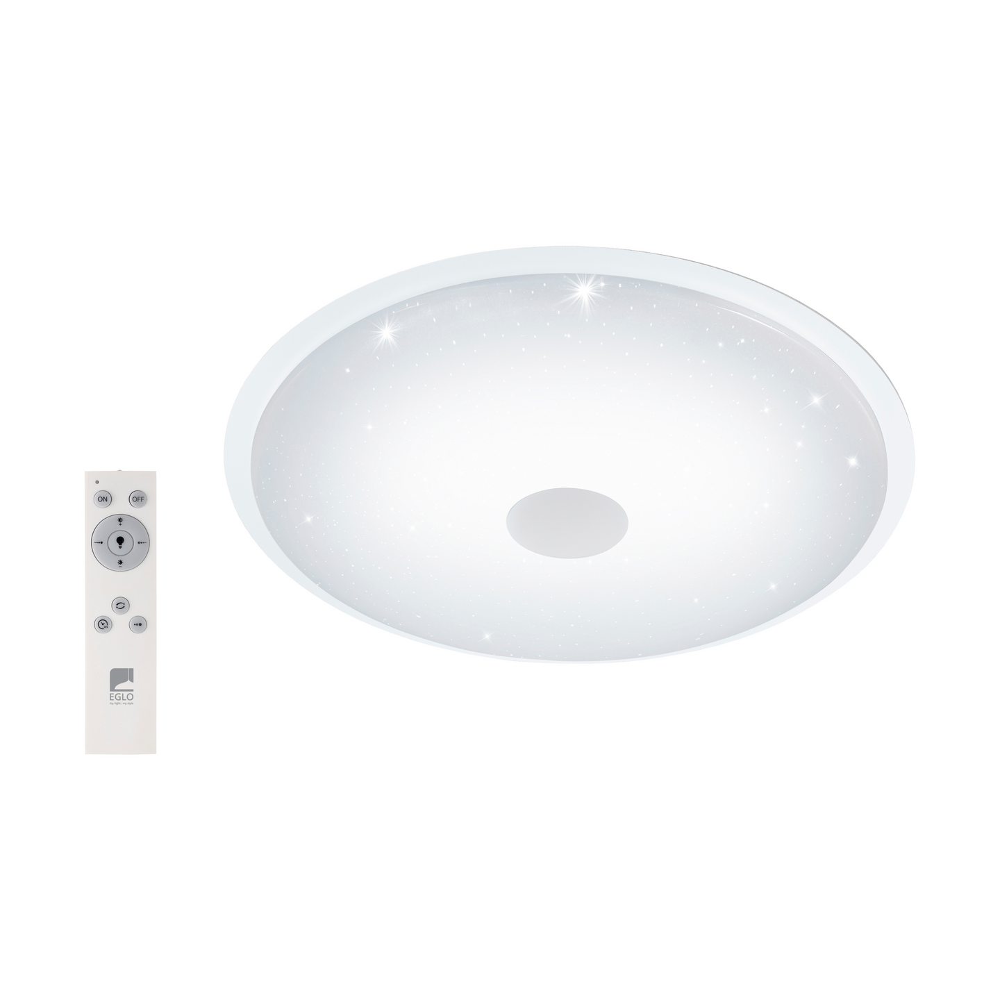 Plafondi EGLO Lanciano 40W kiiltävä 66cm valkoinen