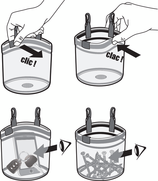 Työkalupussi Beal Glass Bucket 1,8l