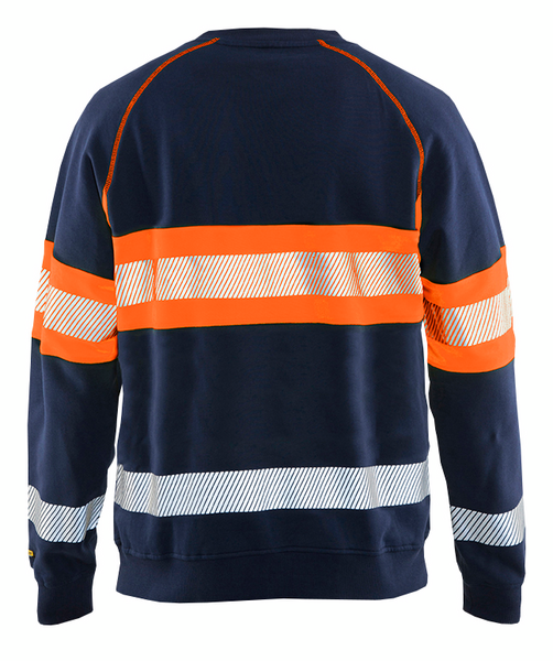 College Blåkläder 335911588953 tummansininen/oranssi