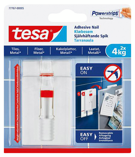 MONTERINGSTEJP TESA TRANSP 19MM, 1,5M 20KG