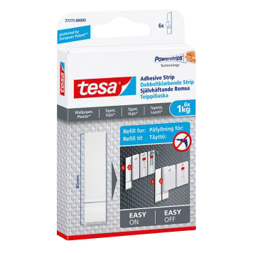 SJÄLVHÄFTANDE REMSA TAPET 1KG 6ST