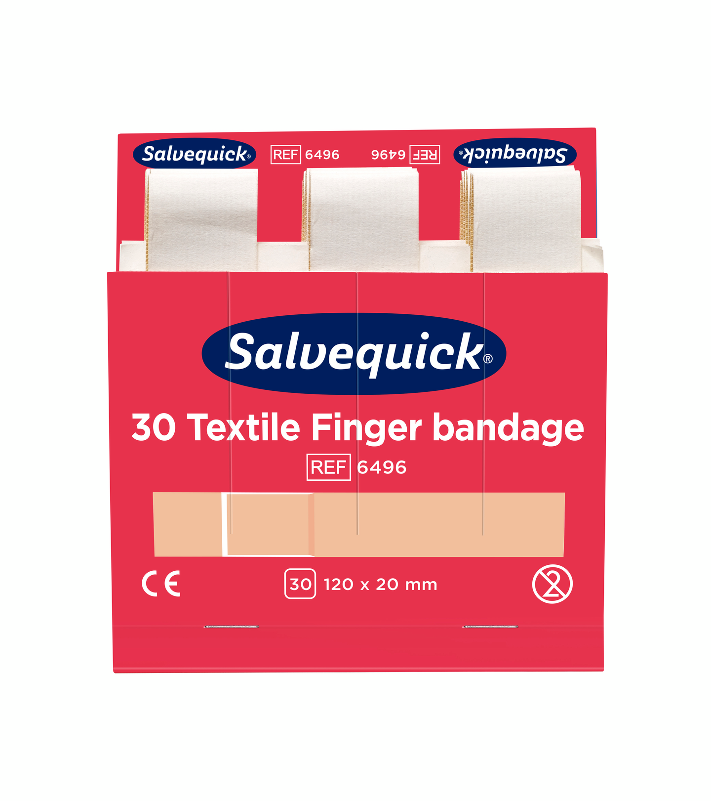 Kangaslaastari Salvequick pitkä 6 x 30kpl 6496