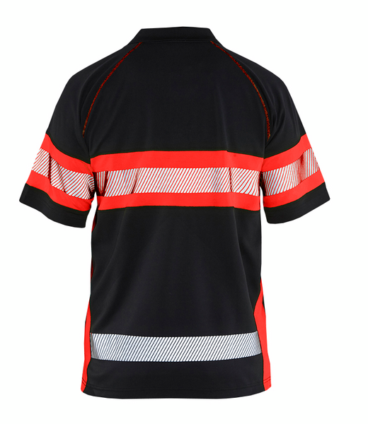 Pikeepaita Blåkläder 333810519955 musta/punainen