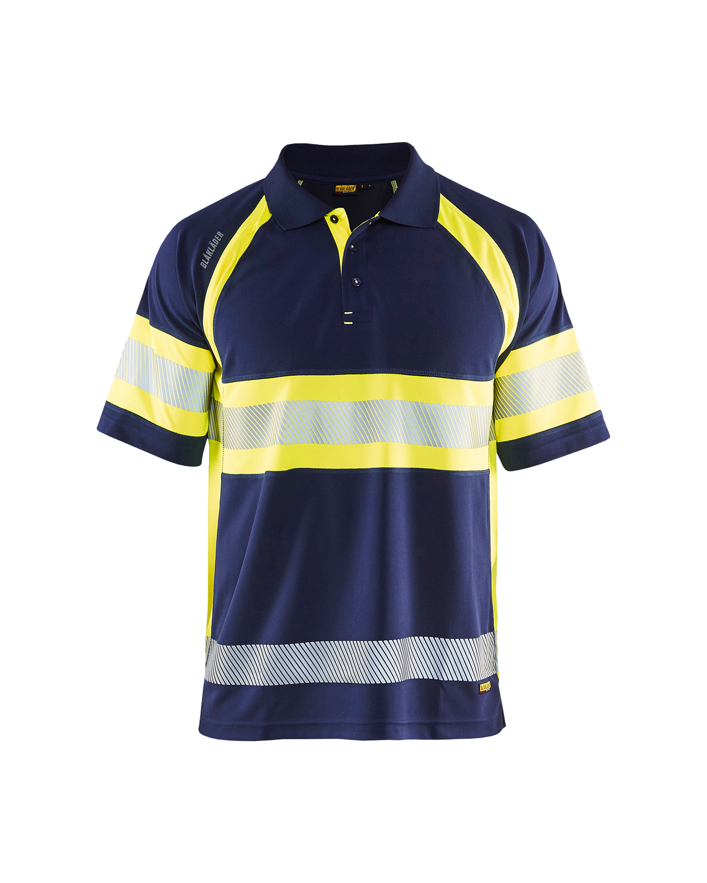 Pikeepaita Blåkläder UV-suoja mariininsininen/huomiokeltainen 333810518933