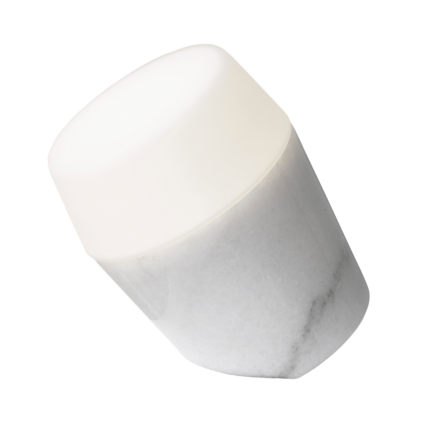 Pöytävalaisin Sessak Louhi marmori valkoinen