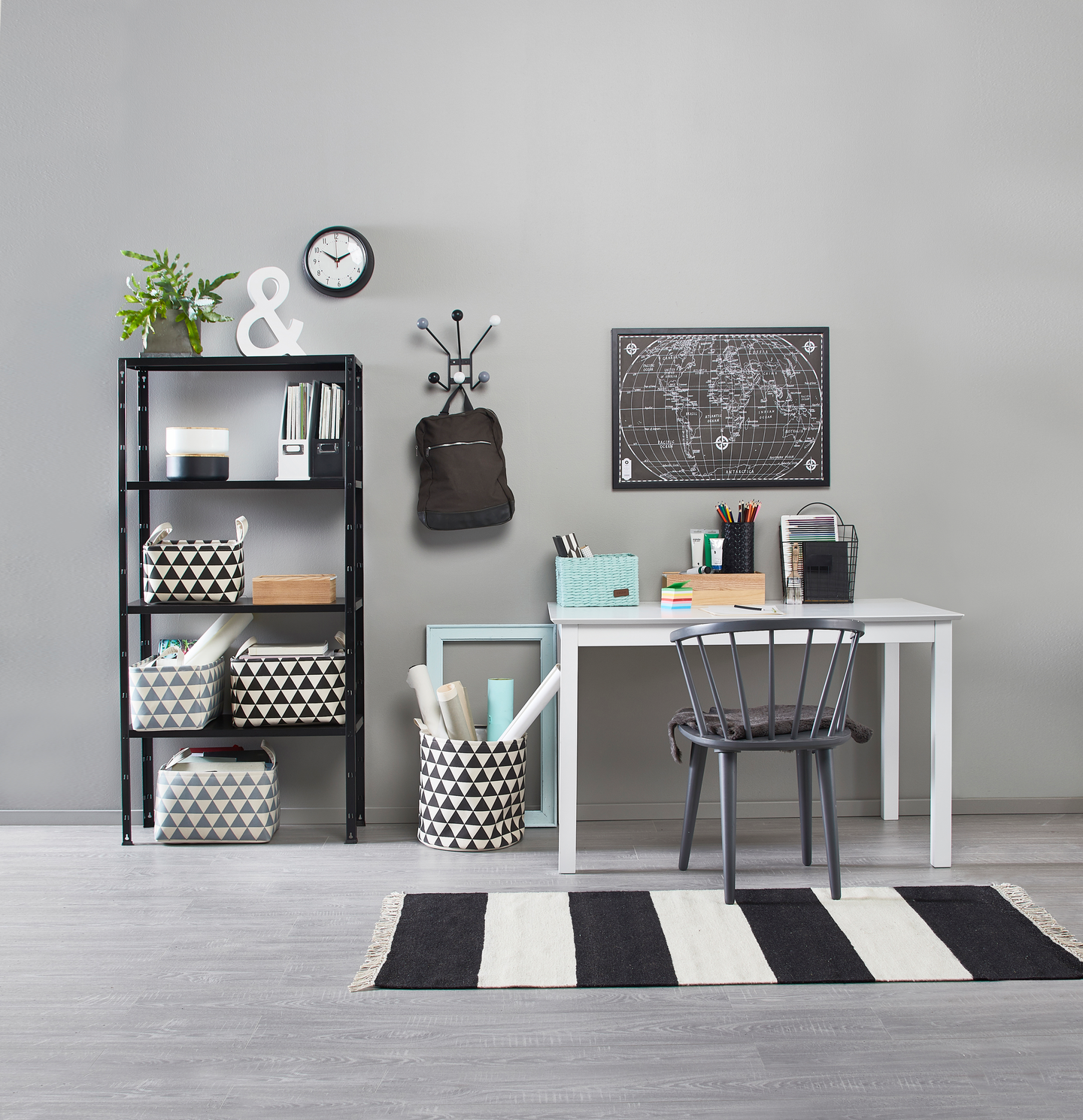 Varastohylly Goodiy 150x75x30cm mattamusta