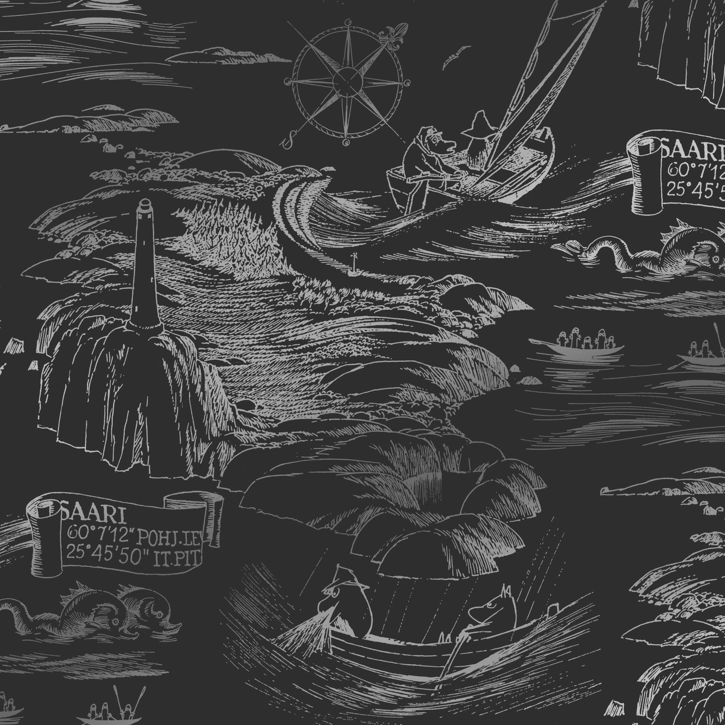 Tapetti Sandudd Muumi 5355-1 kuitu 10,05m